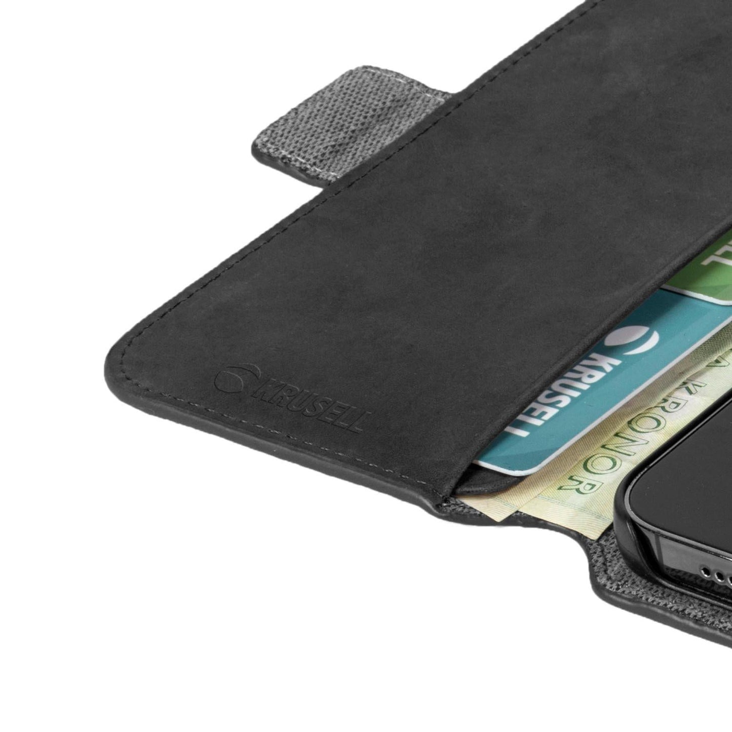 Krusell Leather PhoneWallet Apple iPhone 13 Pro Max black (62396)