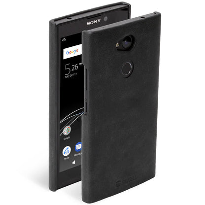 Кожаный кошелек-конверт, черный Sony Xperia L2