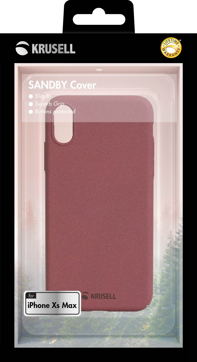 Чехол для iPhone XS Max Red Krusell Sandby 