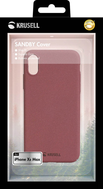 Case iPhone XS Max Red Krusell Sandby 