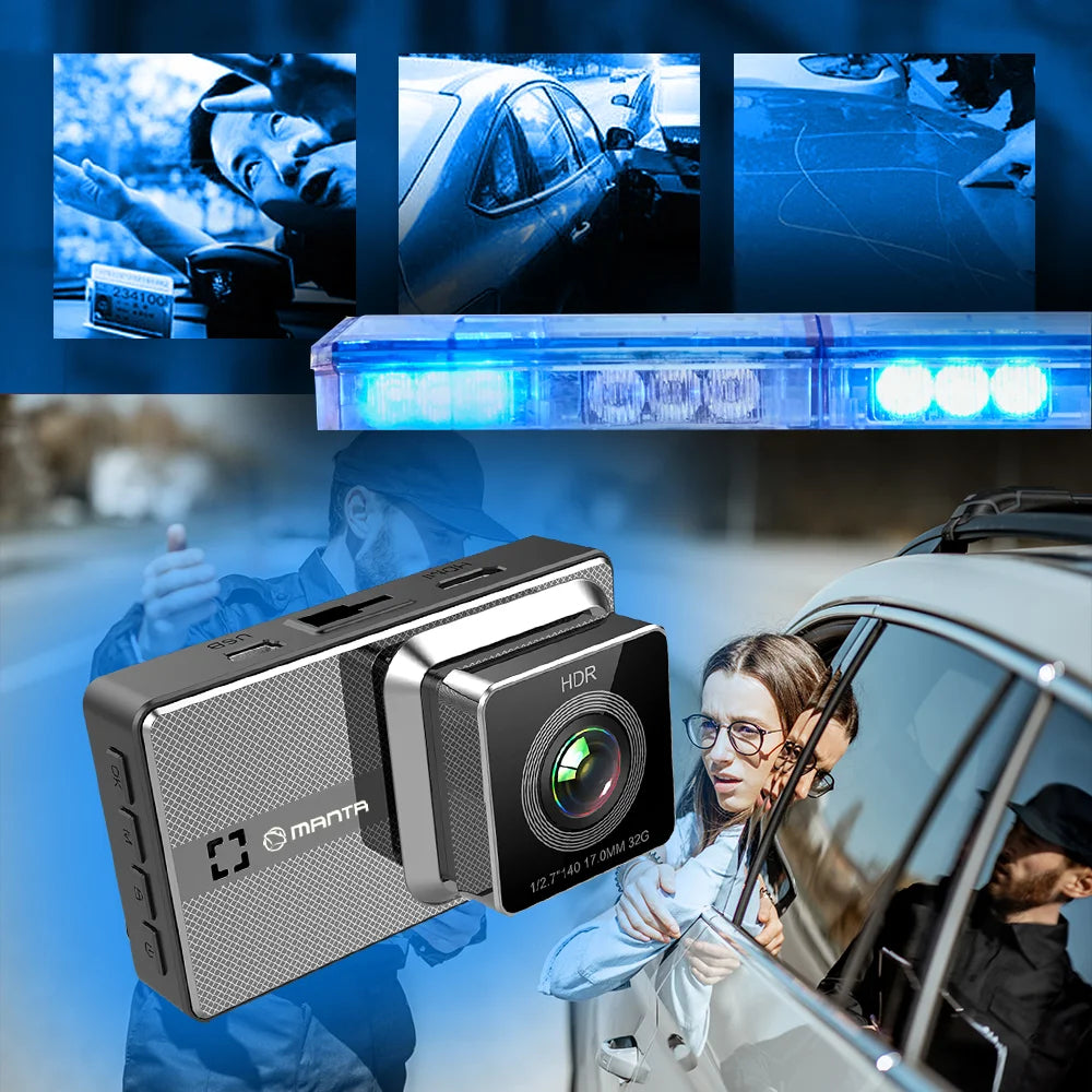 FHD auto reģistrators ar atpakaļskata kameru Manta DVR502F