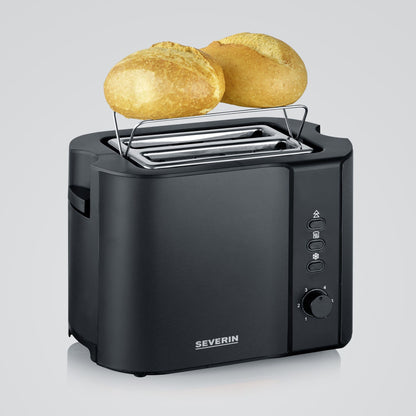 Toaster Severin AT 9552 black/stainless steel with 2 slices