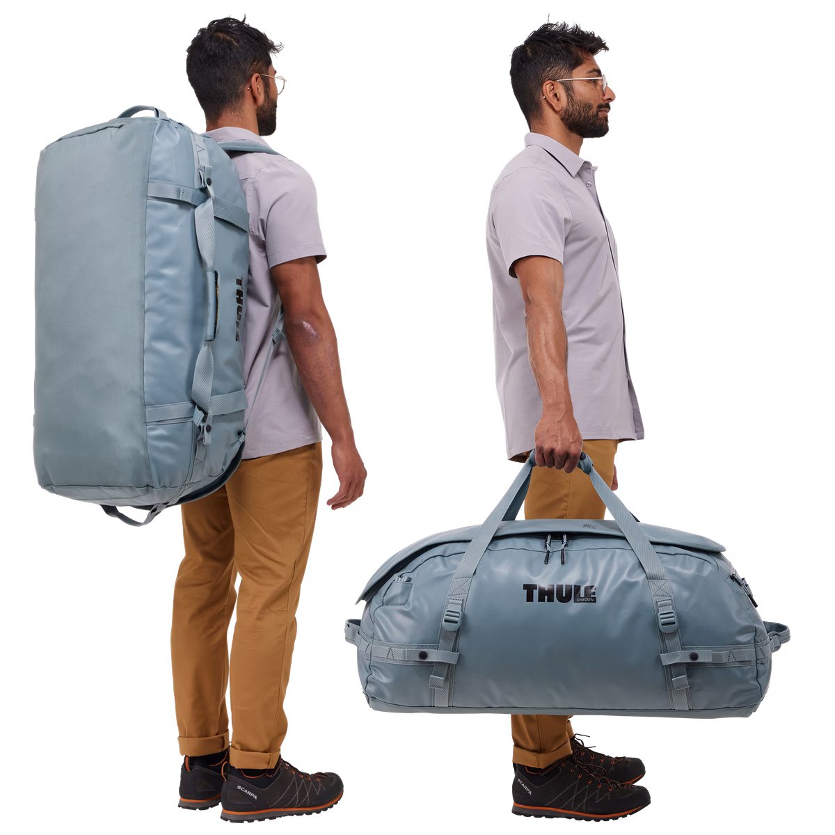 Duffel soma, 90L, Pārstrādāta, Thule 5000 Chasm, Pelēka