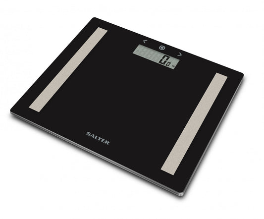 Bathroom scales with glass, Salter 9113 BK3R, black