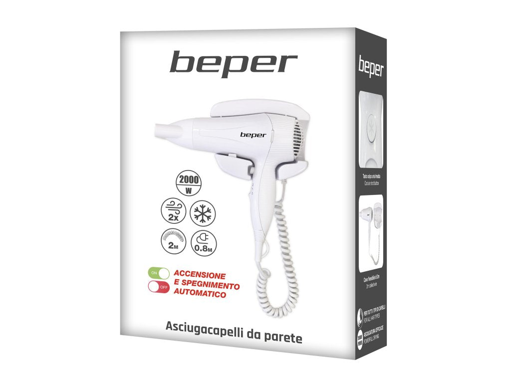 Hair dryer on the wall Beper 40.490, 2000W