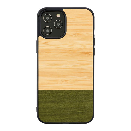 iPhone 12 Pro Max vāciņš bambusa mežu melns, MAN&WOOD