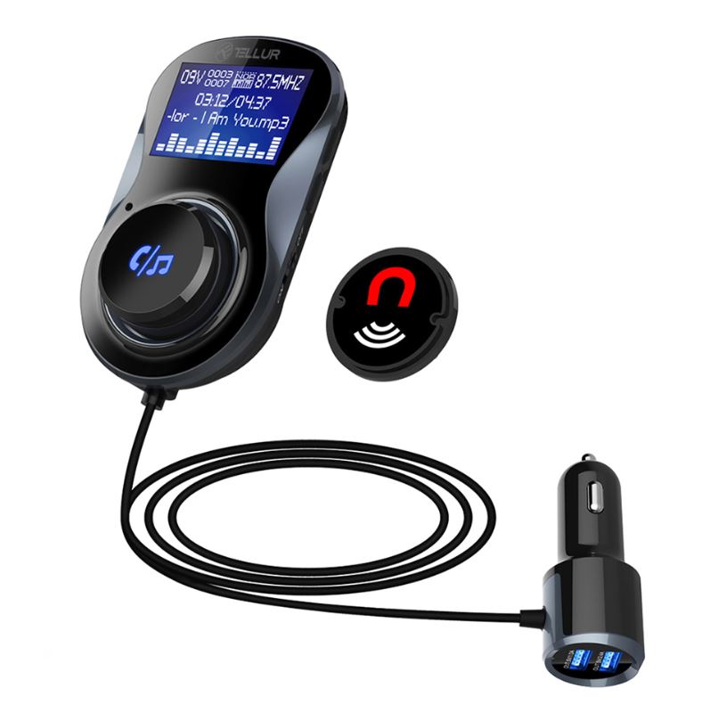 FM transmitter Tellur FMT-B4 with Bluetooth and microSD support