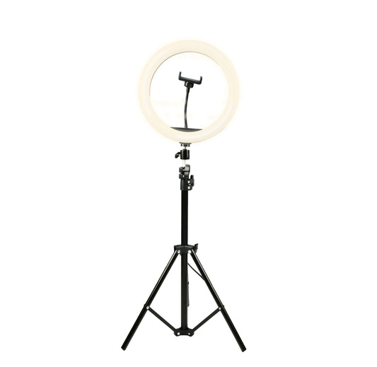 LED Ring Light with 160 Diodes and Holder - Denver RLT-1201