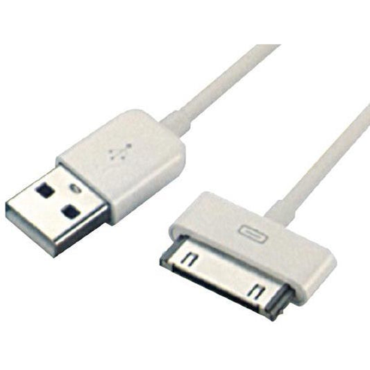 USB A M uz Lightning (iPh) Kabelis 2M Balts - Sbox IPH4