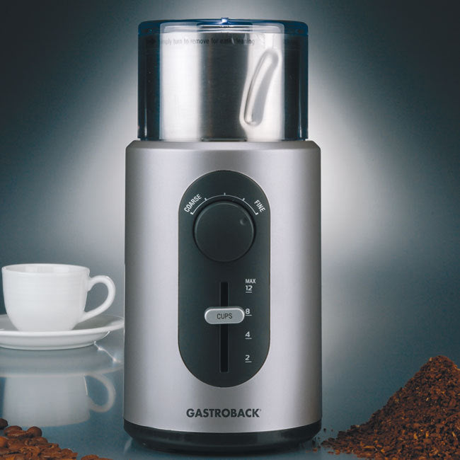 Coffee grinder with stainless steel blades and timer Gastroback 42601