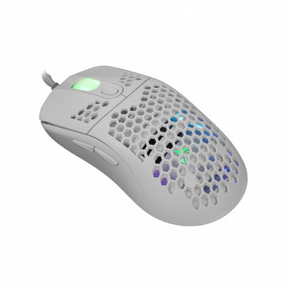 Игровая оптическая компьютерная мышь с RGB-подсветкой White Shark GM-5007 Galahad-W White, 6400 DPI