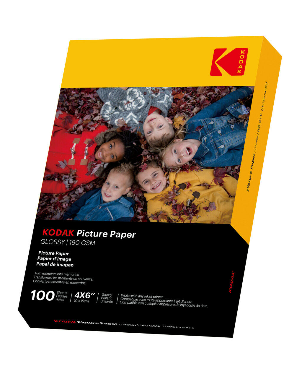 Kodak 180gsm 9.1mil Glossy 4/6x100