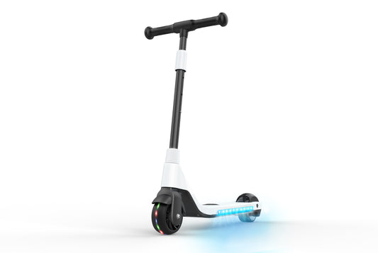 Electric scooter for children with LED lights, Denver SCK-5400 white