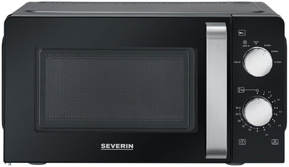 Severin MW 7886 Microwave Oven 17L, Chrome Elements, Defrost Function, 30 Minute Timer