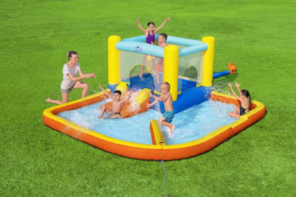 Bērnu ūdens parks ar batutu Bestway H2OGO! Beach Bounce Water Park