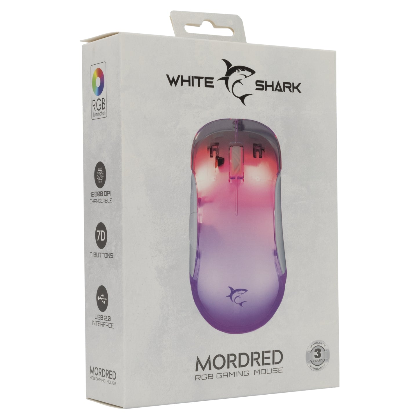 Оптическая 7D-мышь с RGB-подсветкой White Shark GM-5017