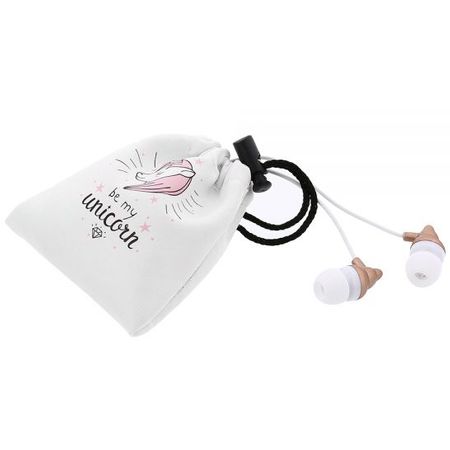 Tellur Magiq In-Ear Headphones with Portable Pocket, Pink - Clear Sound and Comfort