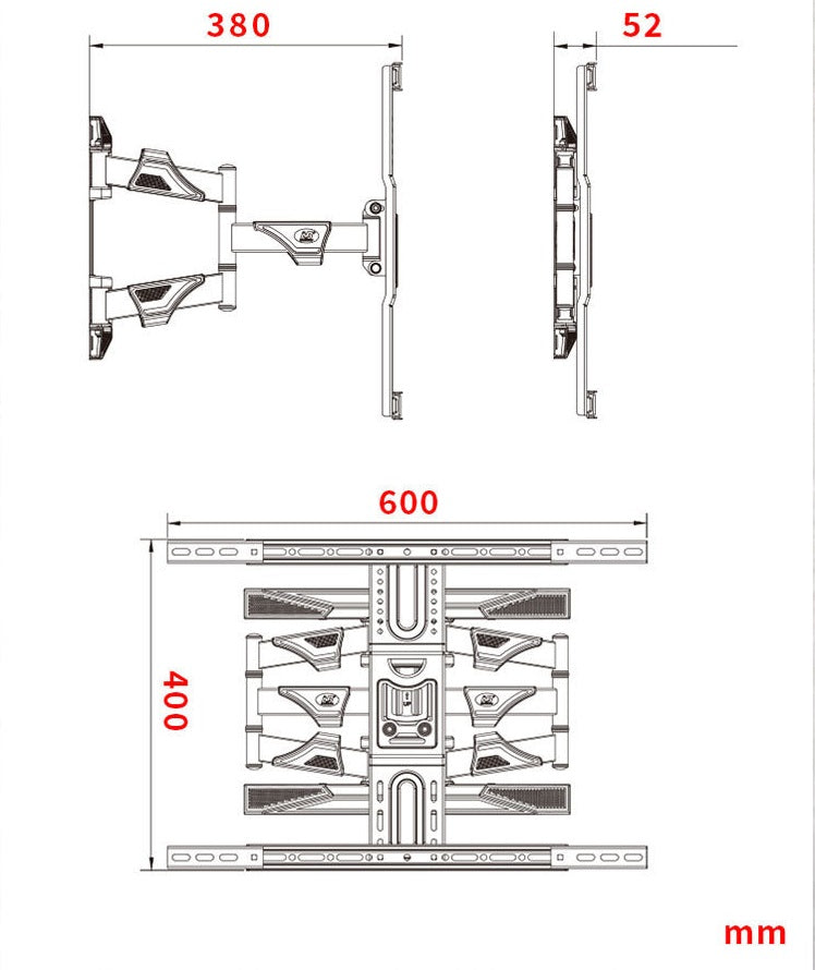 Sienas stiprinājums televizoram Manta DF5 40"-70"