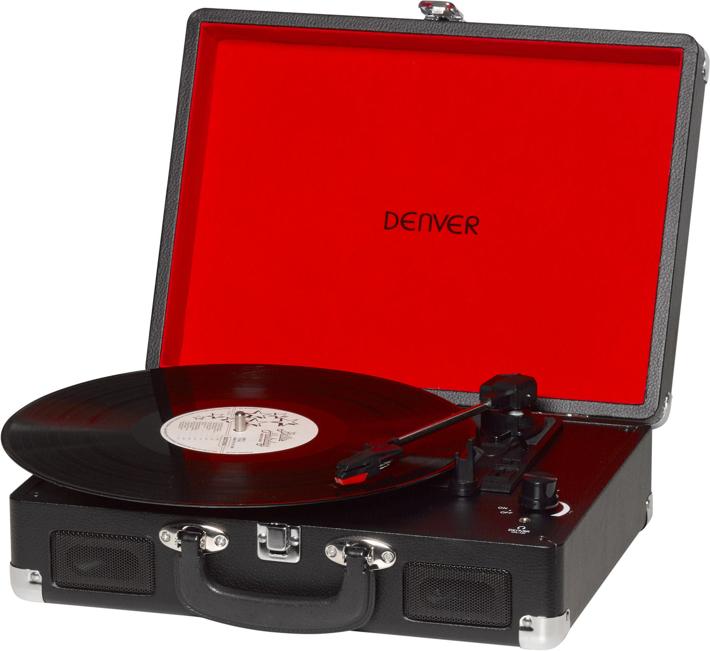 Vinyl player with built-in speakers Denver VPL-120 Black