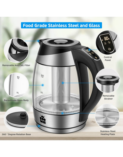 Kettle - 1.7L with Digital Display, Temperature Control and LED Lighting, FORME FKG-448