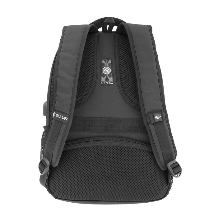 Laptop backpack Tellur Companion, USB 15.6" black