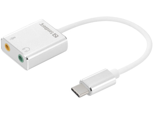 USB-C Austiņu Adapteris Sandberg 136-26 - 3.5 mm Ligzdas, Savietojams ar iPad Pro