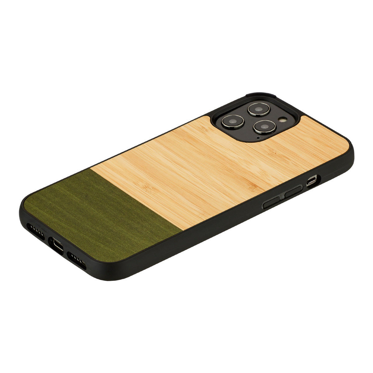 Vāciņš iPhone 12 Pro Max melns bambusa, MAN&WOOD