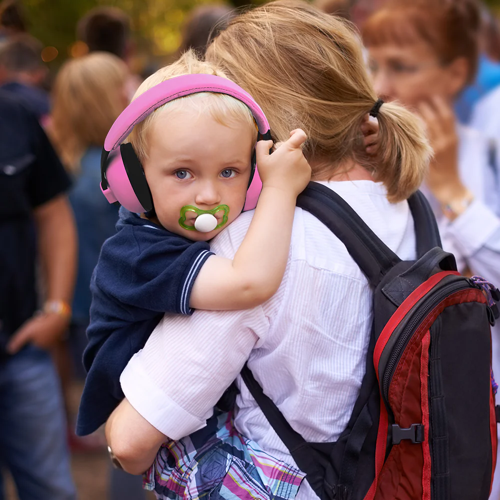 Children's noise-cancelling headphones, pink - Tellur