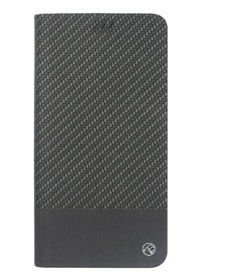 Carbon flip case for iPhone XS Tellur, black