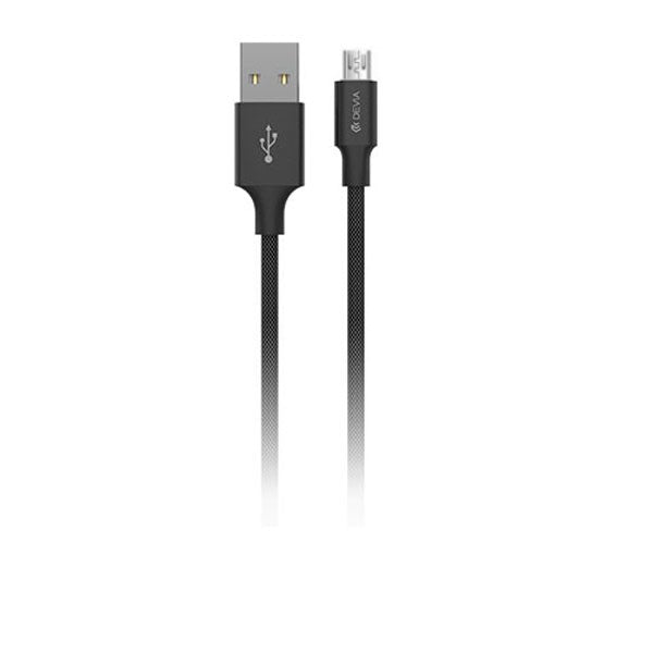 Devia Pheez Series Cable for Micro USB (5V 2.4A, 25CM) black