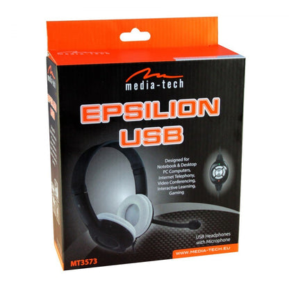 Media-Tech Игровая гарнитура с микрофоном MT3573 Epsilion USB