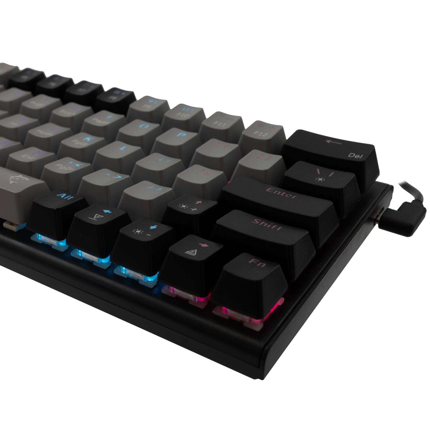 White Shark GK-002711 Wakizashi klaviatūra pelēka-melna ar Red Switches