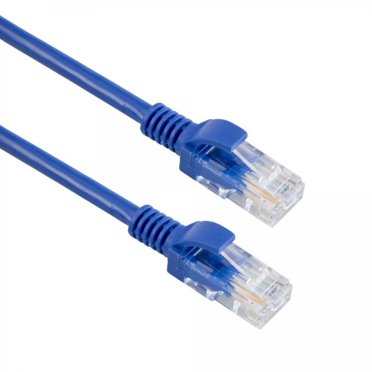 UTP cable Cat5e, 0.5m, blue - Sbox UTP-05BL