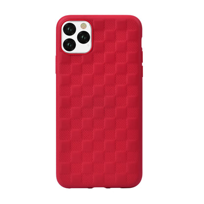 Мягкий чехол Devia Woven2 Pattern Design для iPhone 11 Pro Max красный