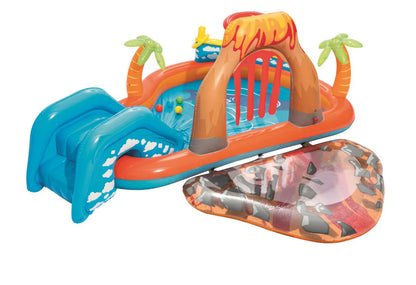 Inflatable Play Center with Slide Bestway 53069 Lava Lagoon