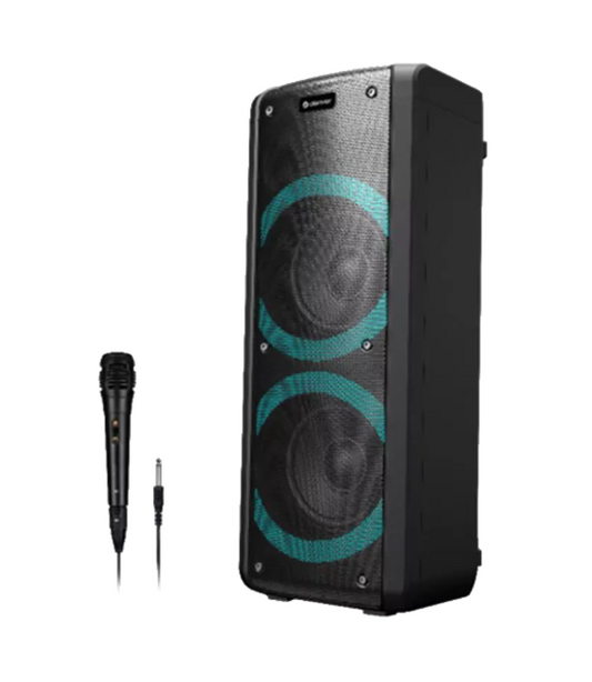 Bluetooth Party Speaker, 300W, USB/microSD, Dual Mic Input - Denver BPS-352