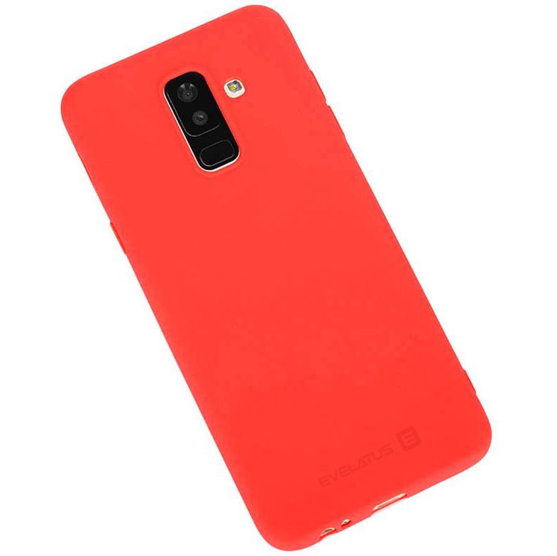 Silicone Cover for Samsung A6 Plus 2018, Red Evelatus