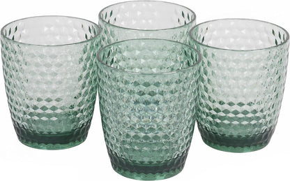 Cambridge CM07654GEU7 Fete Diamond 4pcs tumbler set green