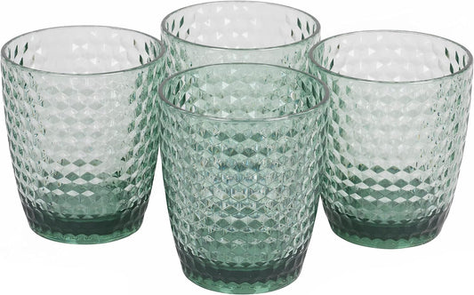 Cambridge CM07654GEU7 Fete Diamond набор стаканов из 4 предметов, зеленый