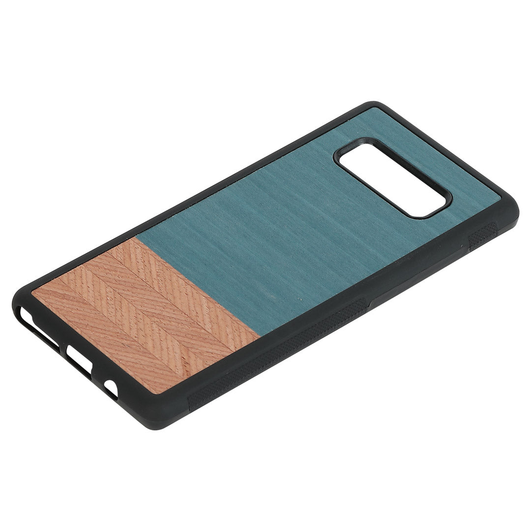 Smartphone cover made of wood and polycarbonate for Samsung Galaxy Note 8