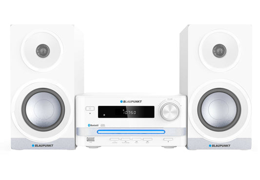 Аудиосистема Bluetooth Blaupunkt MS16BT Edition — воспроизведение CD/MP3/WMA, FM-радио с 40 станциями, порт USB до 32 ГБ, выходная мощность 45 Вт