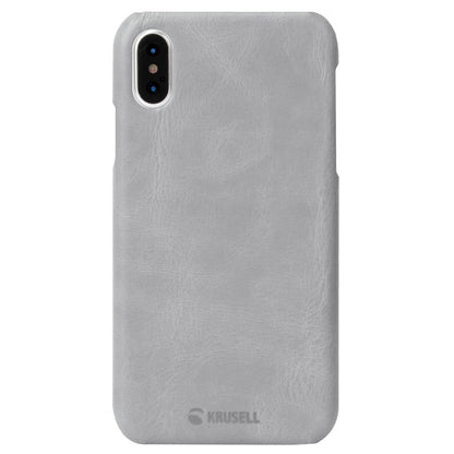 iPhone XS case, vintage gray, Krusell Sunne