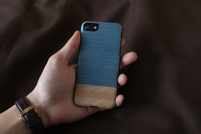 iPhone 7/8/SE cover, wooden and polycarbonate, MAN&amp;WOOD