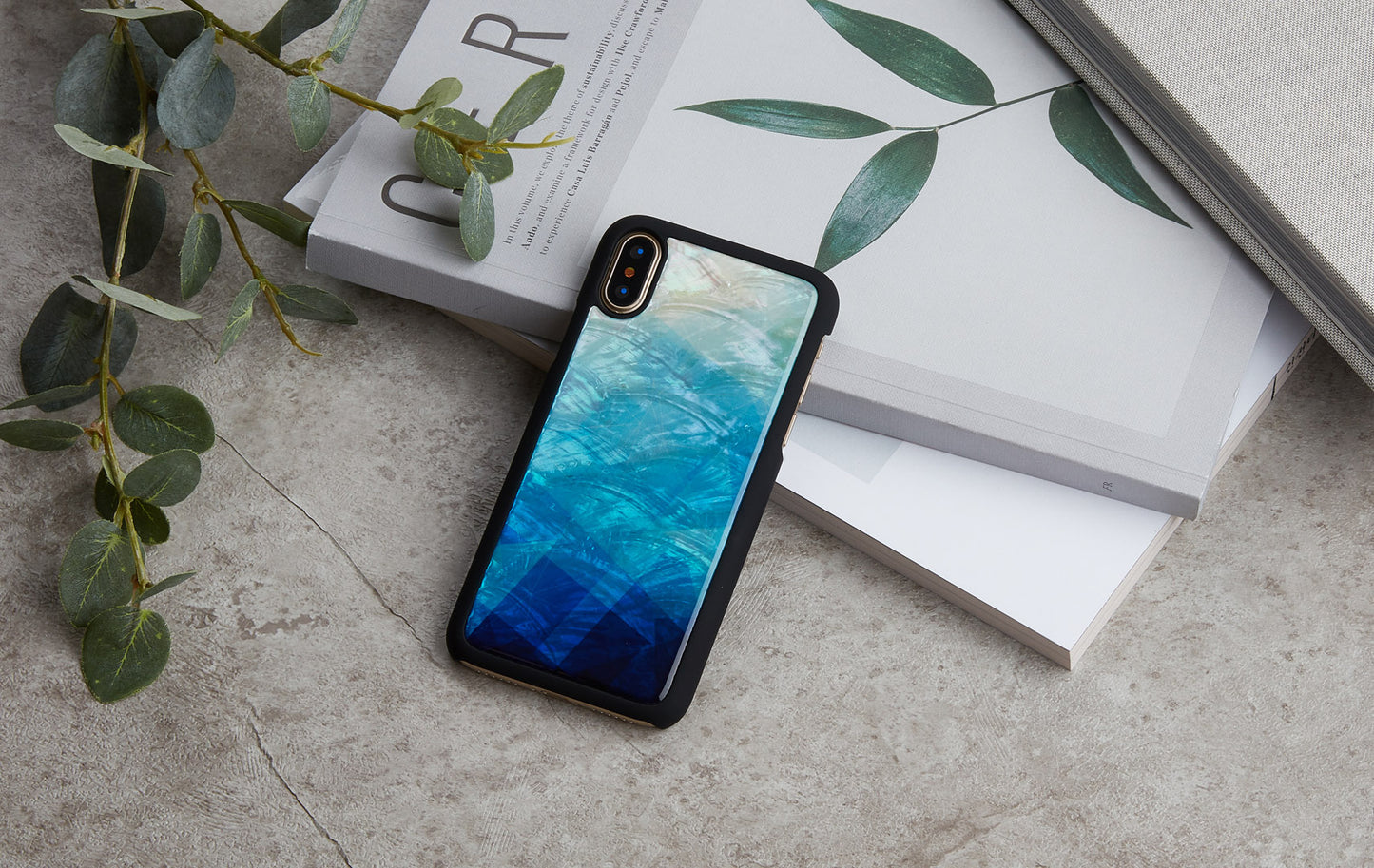 Smartphone case blue-black, iPhone XS/S iKins