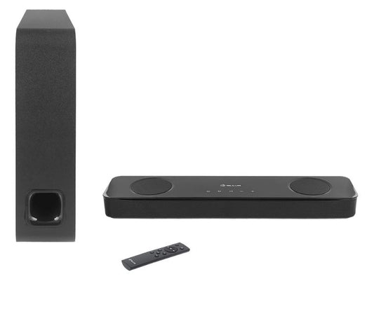 Звуковая панель Bluetooth Tellur 2.1 Hypnos Black — сильные басы и четкость, решение для домашнего кинотеатра, подключение HDMI