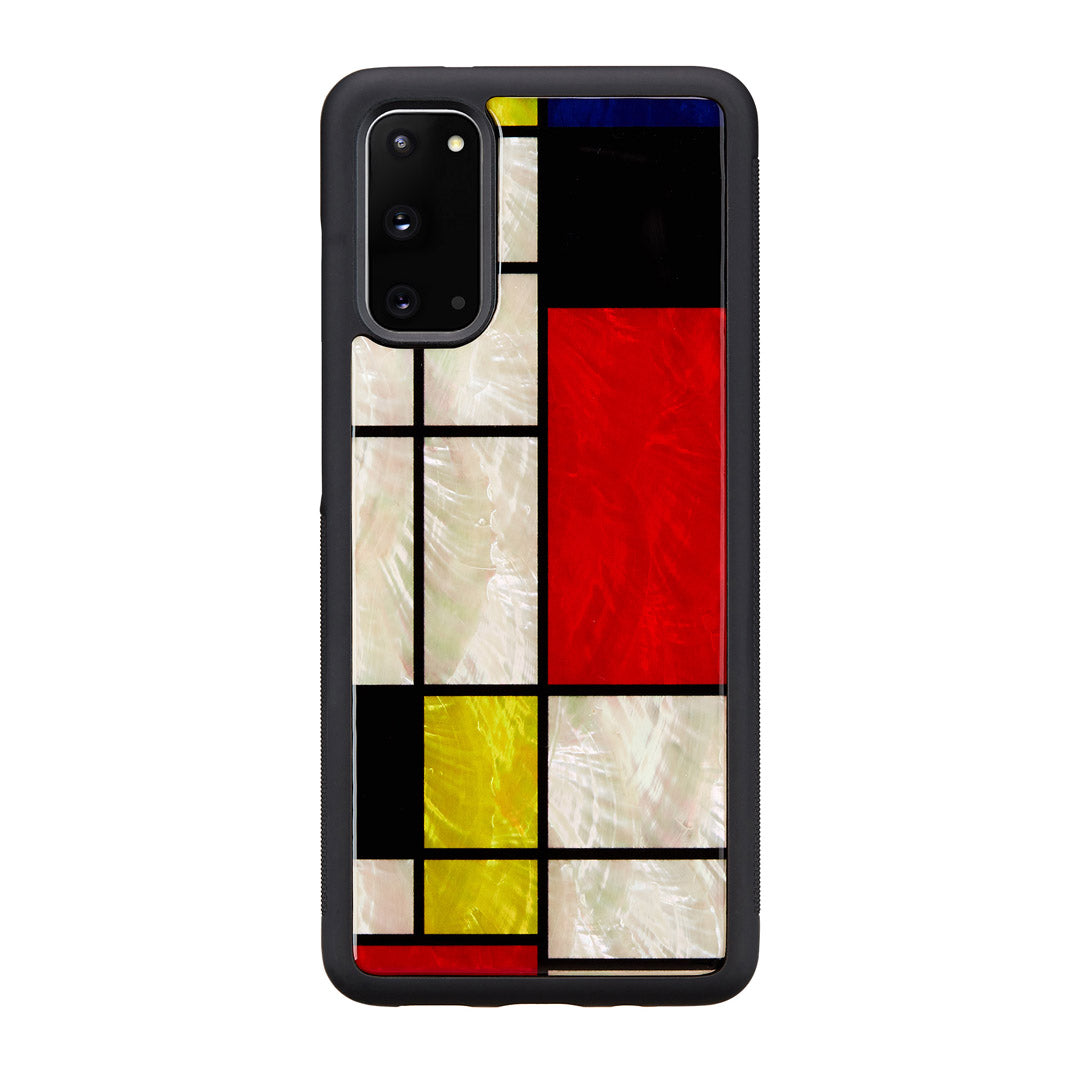 Samsung Galaxy S20 protective cover iKins black mondrian