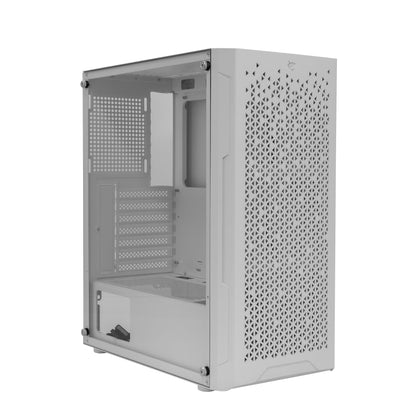 Корпус компьютера White Shark GCC-2303 Bullet White — ATX Mid Tower, белый, металл/пластик/закаленное стекло, ATX/M-ATX/ITX, графический процессор 330 мм