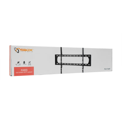 Fixed TV wall mount, 60''-120'', Sbox PLB-7369F