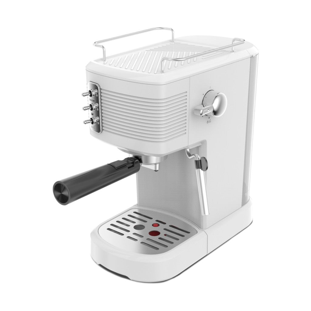 Coffee machine with 15 bar pressure, 1.2L tank, Schneider SCES2312WH