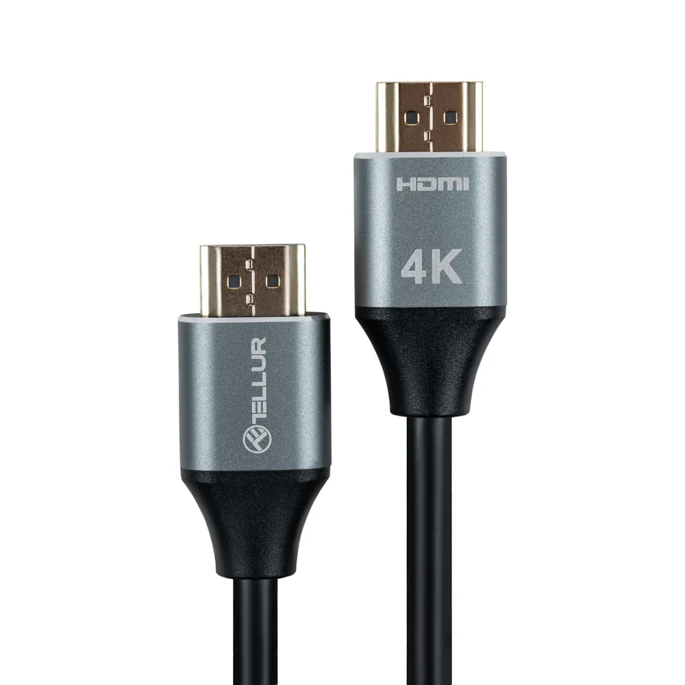 Кабель HDMI 4K 18Гбит/с с Ethernet, 3м, позолоченный - Tellur